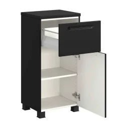 Badezimmer Unterschrank in Schwarz - Ostoro