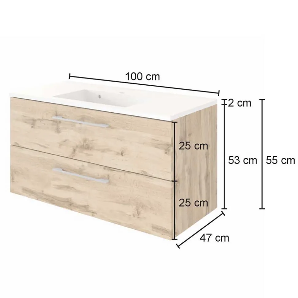 Badezimmer-Ausstattung im Set - Lemnas (fünfteilig)