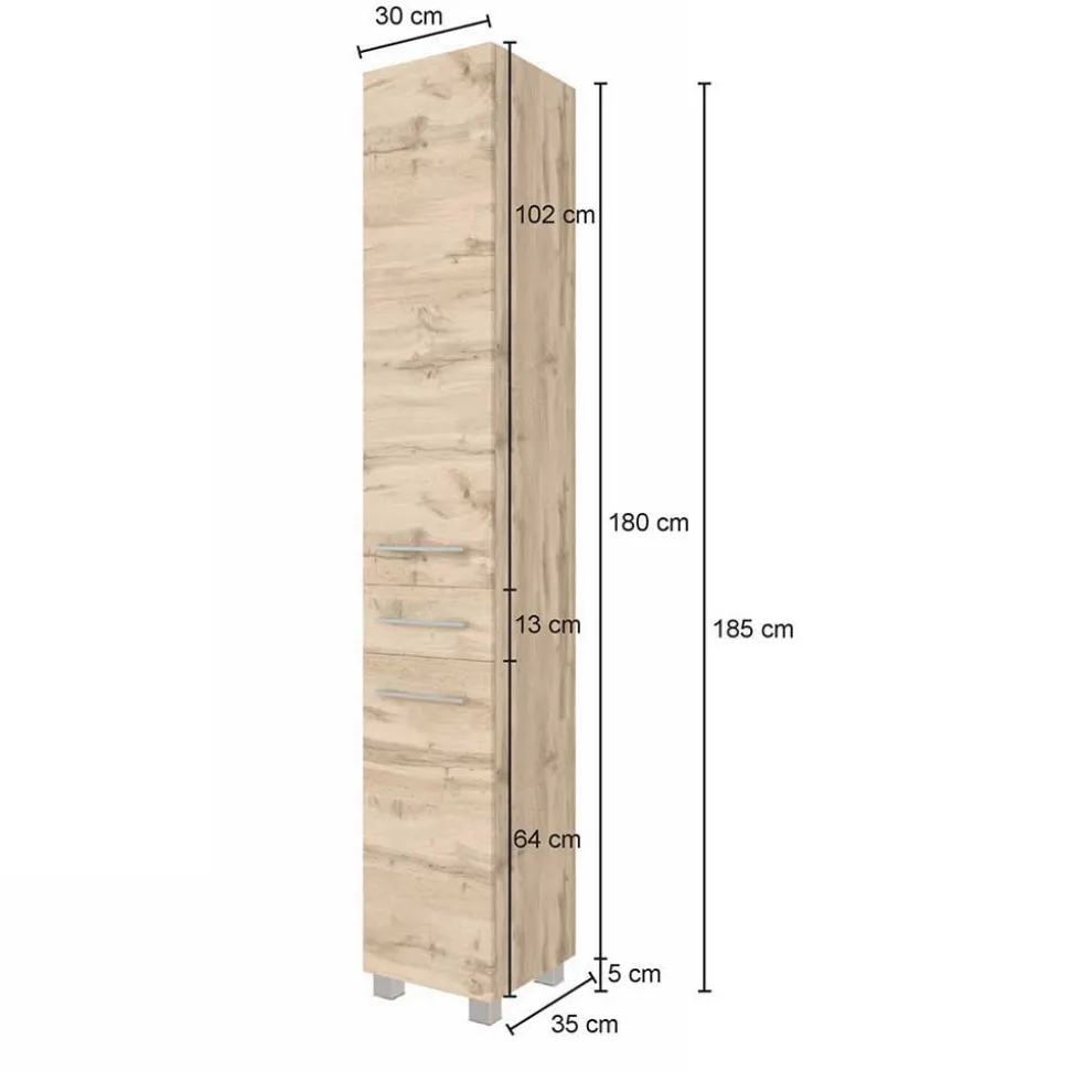 Badezimmer-Ausstattung im Set - Lemnas (fünfteilig)