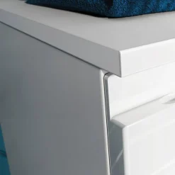 Badezimmer-Kommode in Weiß Hochglanz - Loeesa