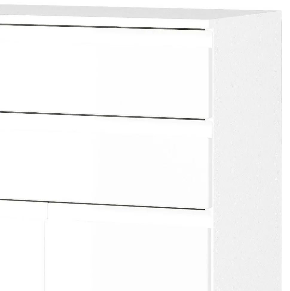 Badezimmer-Kommode in Weiß Hochglanz - Loeesa