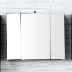 Badezimmermöbel Blaxin in Anthrazit Hochglanz (zweiteilig)