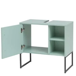 Badezimmermöbel Kombi in Mint mit Anthrazit - Esdrus (dreiteilig)