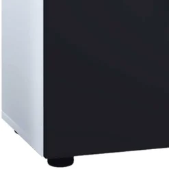 Badezimmermöbel Set in Weiß Schwarz - Cranies I (vierteilig)