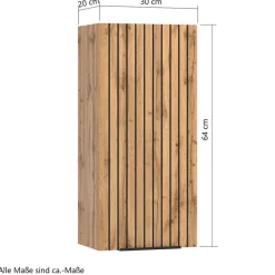 Badezimmermöbel Setangebot in Wildeiche - Crystoga (vierteilig)