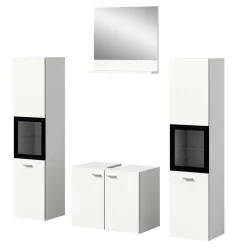Badezimmermöbel-Kombi in Weiß - Harmone (vierteilig)