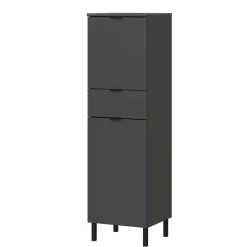 Badezimmermöbel-Set in Dunkelgrau - Quado (dreiteilig)