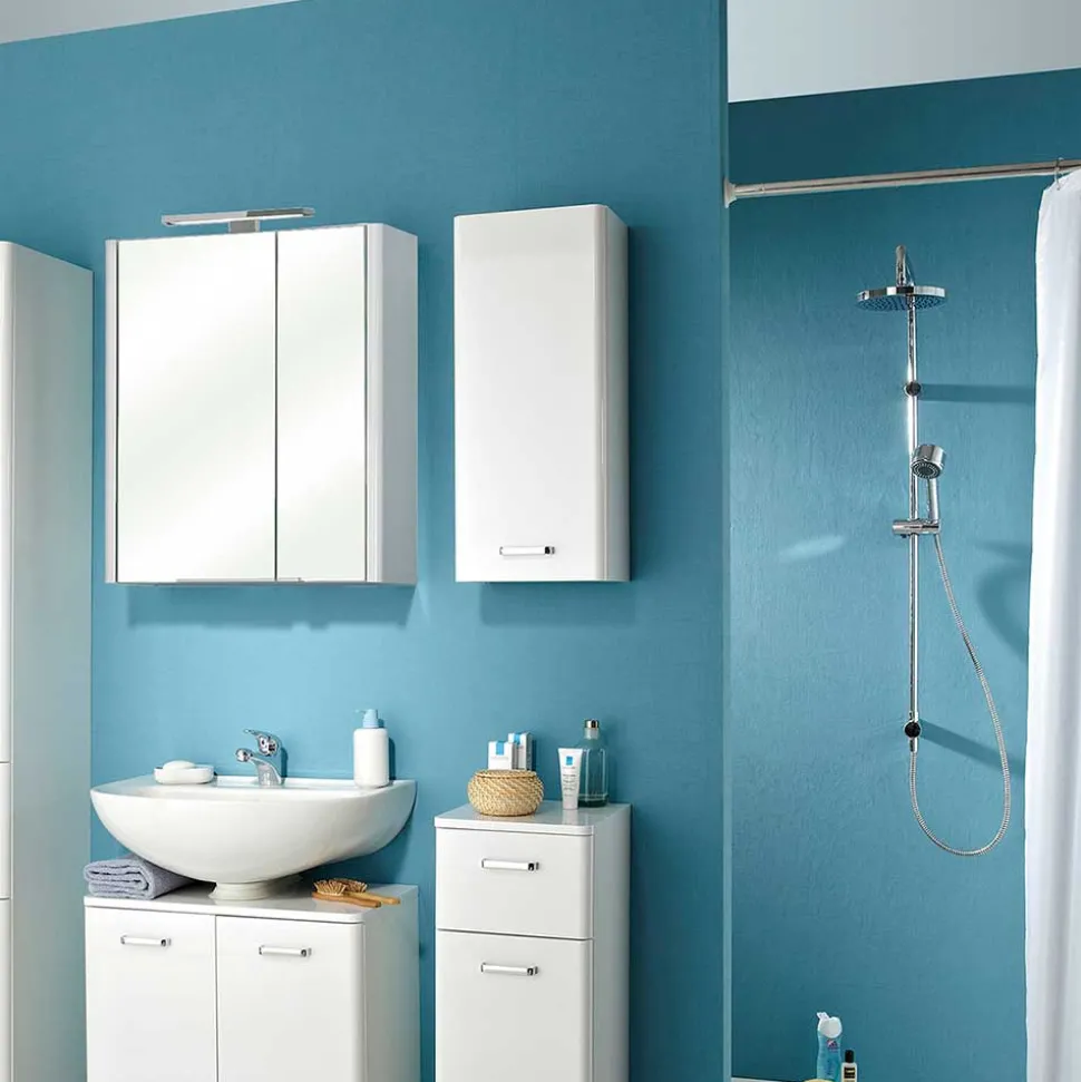 Badezimmer-Oberschrank in Weiß - Yennja