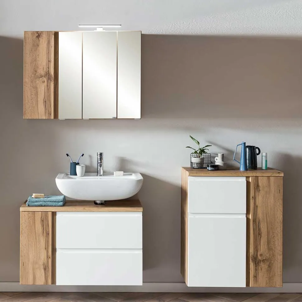 Badezimmerschränke Set modern - Eight (dreiteilig)