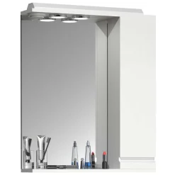 Badezimmerspiegel mit Seitenschrank und Ablage - Departo