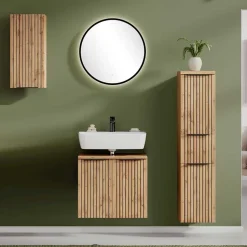 Badmöbel Ausstattung in modernem Design - Crystoga (vierteilig)