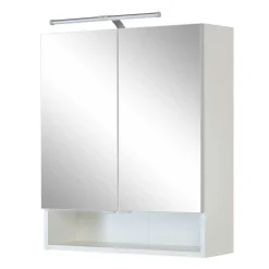 Badmöbel Basis-Set in Weiß - Skiranov (dreiteilig)