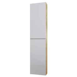 Badmöbel in Weiß & Wildeiche Honig - Cabarete (vierteilig)