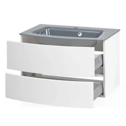 Badmöbel in Weiß Kombination - Mesciria (dreiteilig)