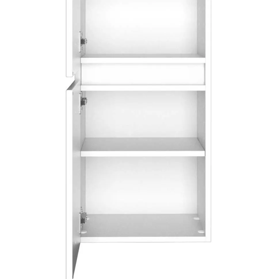 Badmöbel in Weiß Kombination - Mesciria (dreiteilig)