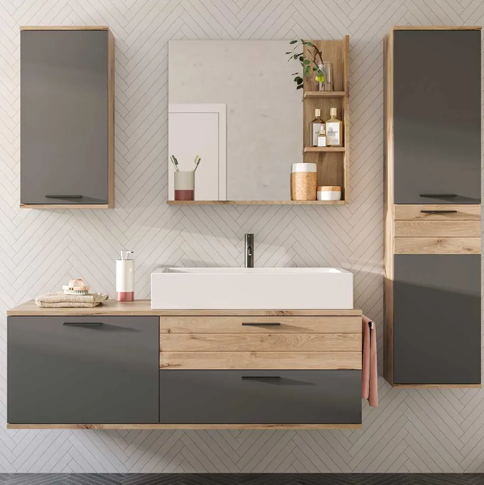 Badmöbel Kombination hängend - Depart (vierteilig)