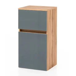 Badmöbel Kombination in Grau Glas - Anviletca (fünfteilig)