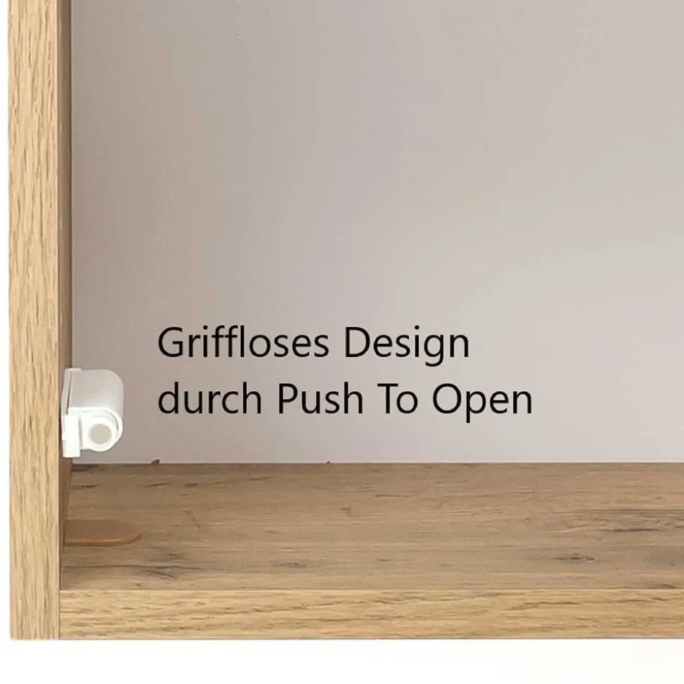 Badmöbel Kombination in Grau Glas - Anviletca (fünfteilig)