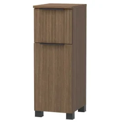 Badmöbel Komplettset in dunkler Eiche Optik - Ucaida (vierteilig)