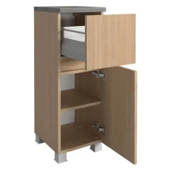 Badmöbel Komplettset in Eiche Hell - Leitha (fünfteilig)