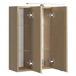 Badmöbel Komplettset in Eiche Hell - Leitha (fünfteilig)