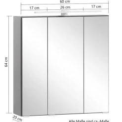 Badmöbel Komplettset in Touchwood - Drumias (fünfteilig)