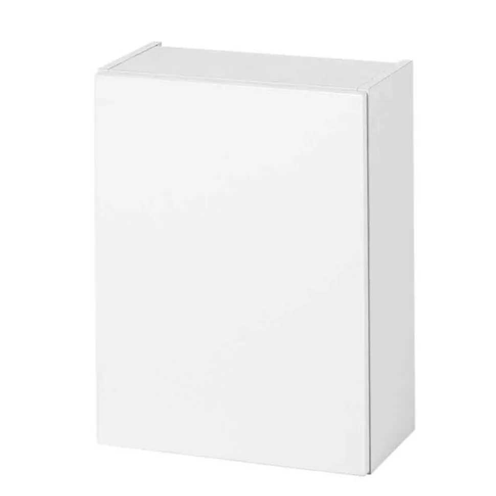 Badmöbel Komplettset Tymos in Eiche Weiß (fünfteilig)