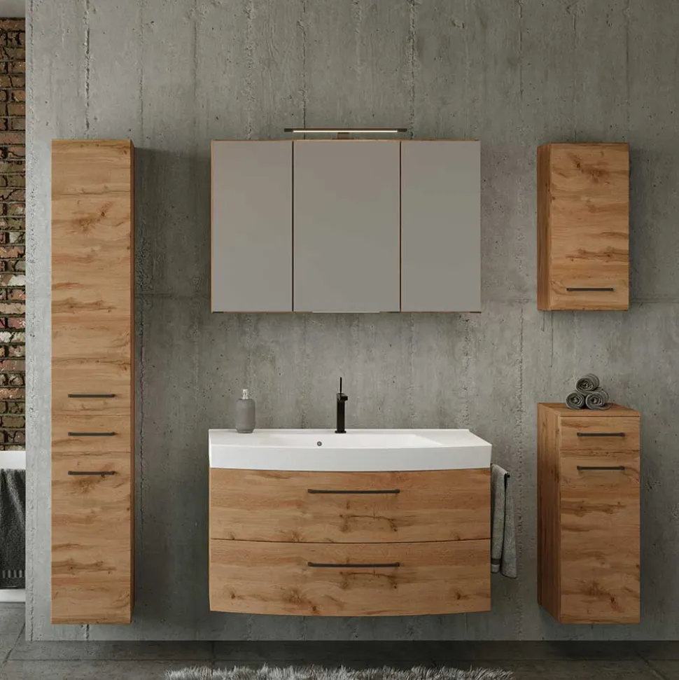 Badmöbel Programm Wildeiche - Arazony (fünfteilig)