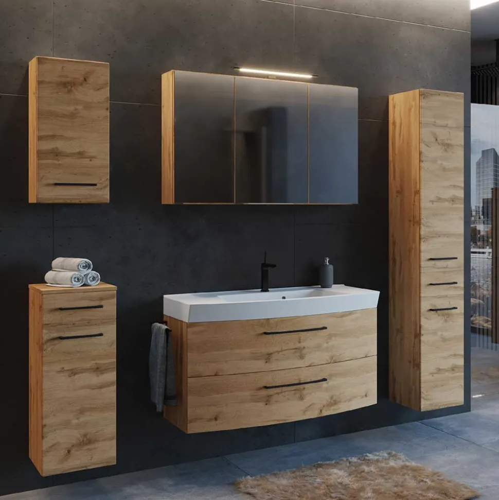 Badmöbel Programm Wildeiche - Arazony (fünfteilig)