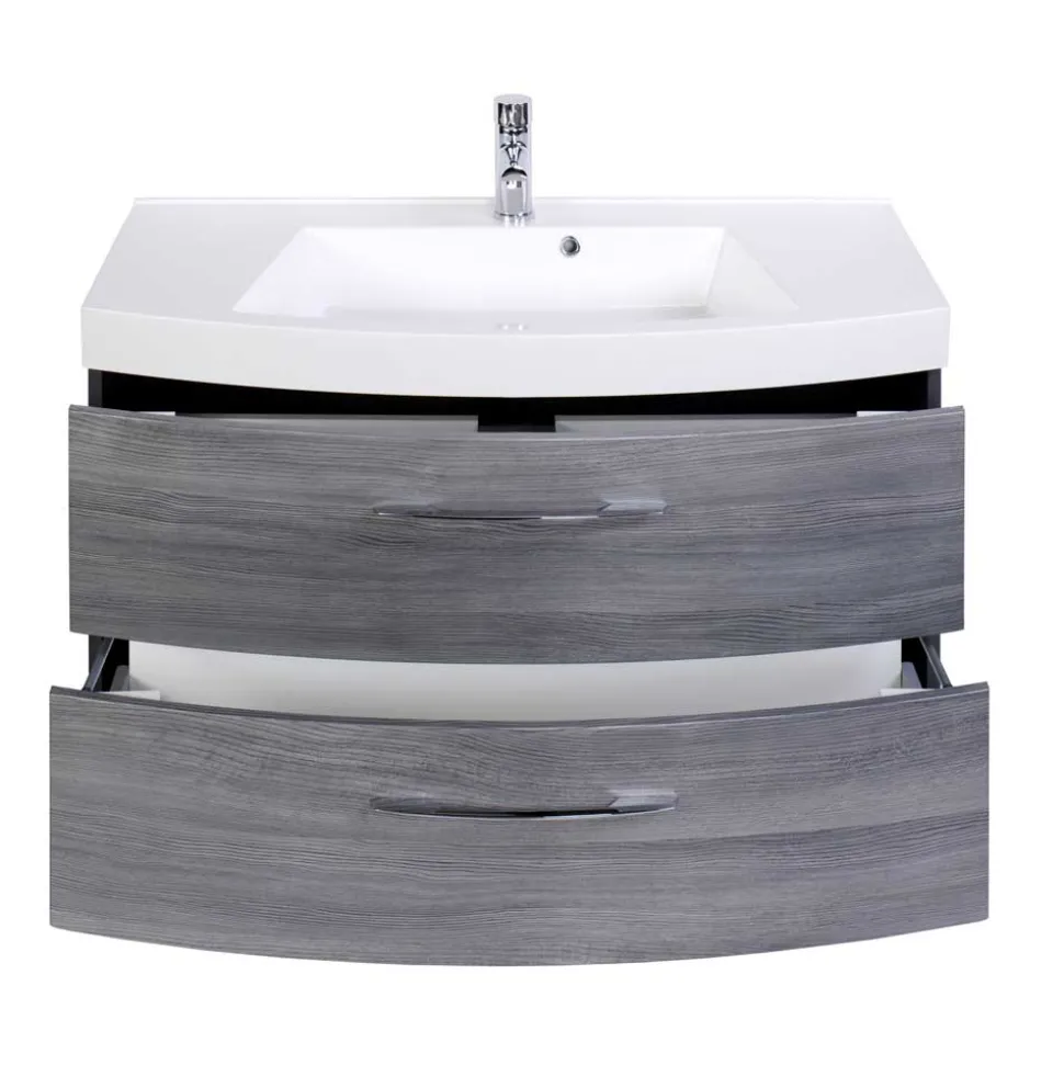 Badmöbel Set Darina in Eiche Grau (vierteilig)