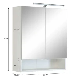 Badmöbel Set melaminbeschichtet - Girios (vierteilig)