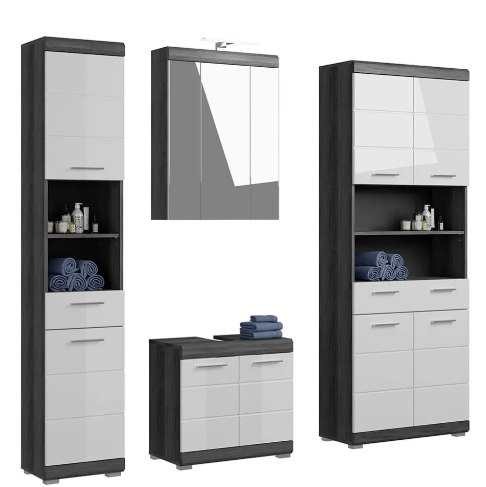 Badmöbel Set mit hohen Schränken - Nancys (vierteilig)