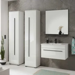 Badmöbel Set mit 2x Hochschrank - Ingmesan (vierteilig)
