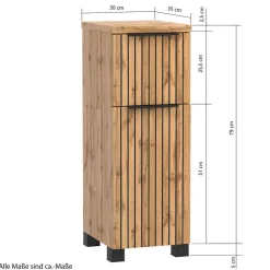 Bad-Möbel Zusammenstellung modern - Crystoga (vierteilig)