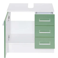 Badmöbelprogramm Set in Grün - Loenixa (vierteilig)