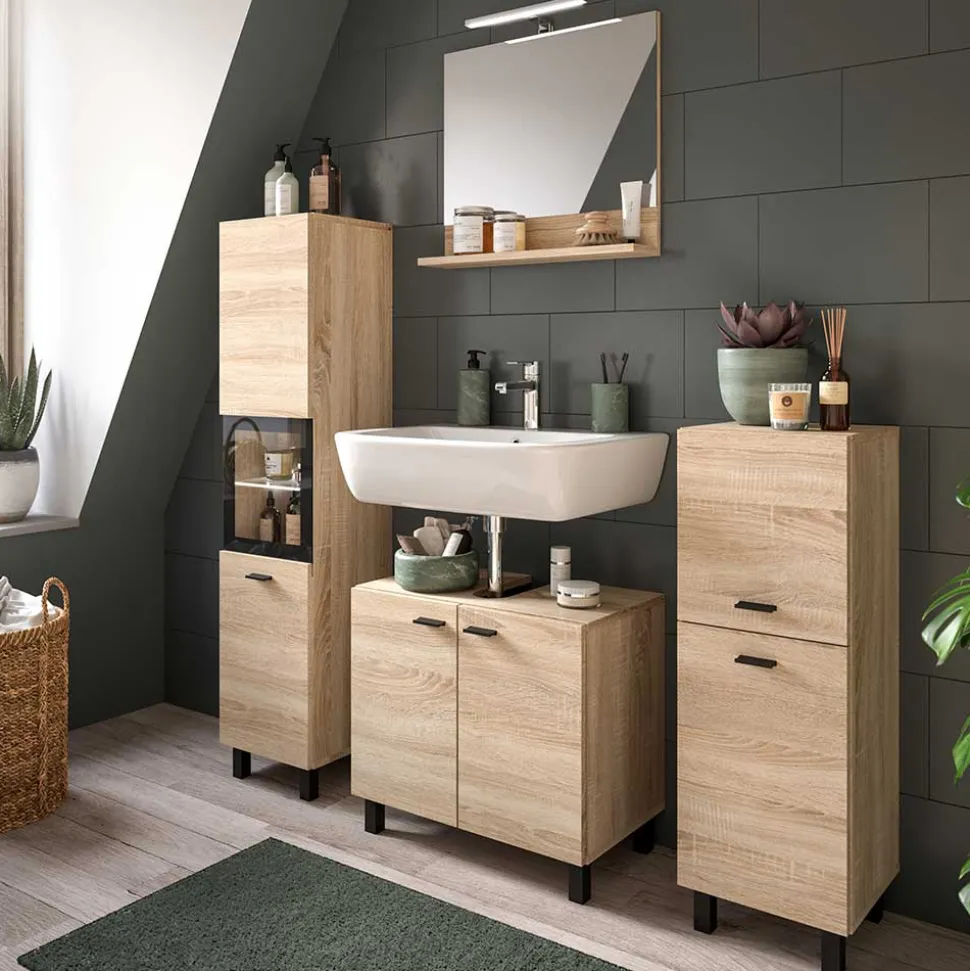 Badmöbelset komplett - Hoxtona (vierteilig)