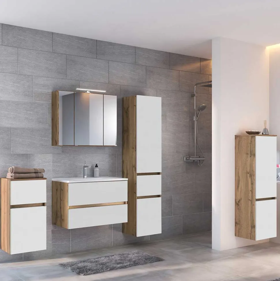 Badschrank Set komplett - Maklesa (fünfteilig)