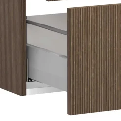 Badschränke und Lichtspiegel Set modern - Ucaida (vierteilig)