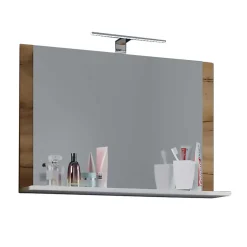 Badspiegel in Wildeiche Honig & Weiß - Cabarete