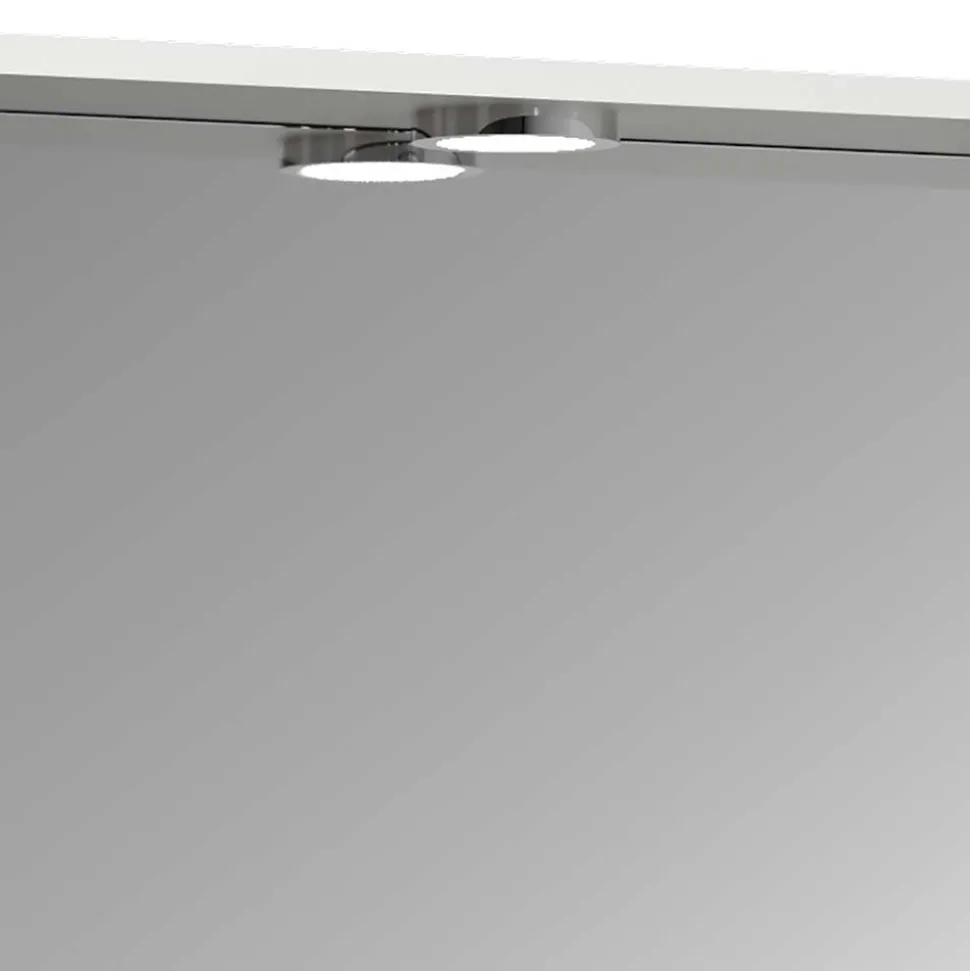 Badspiegel mit Seitenschrank und Ablage - Nancyssa