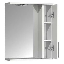 Badspiegel mit Seitenschrank und Ablage - Nancyssa