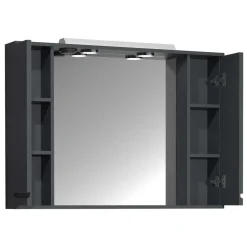 Badspiegel mit Seitenschränken & Ablagen - Idamoro
