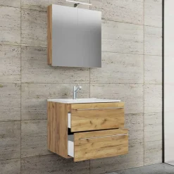 Bad-Waschtisch & Spiegelschrank modern - Karin (zweiteilig)