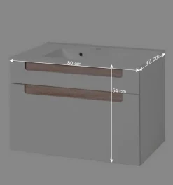 Bad-Waschtisch Tymos in Weiß