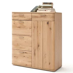 Balkeneiche Kombikommode mit 4 Schubladen - Mabasa