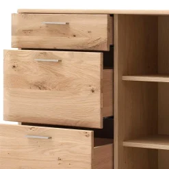 Balkeneiche Kombikommode mit 4 Schubladen - Mabasa