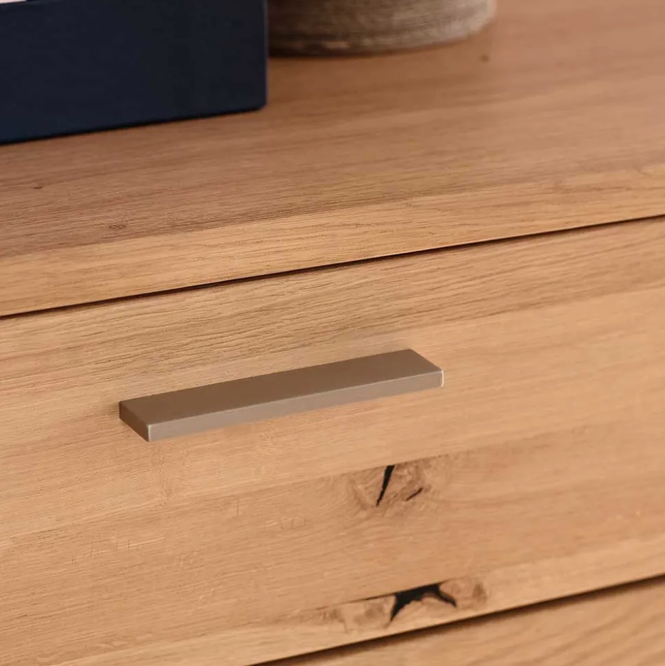 Balkeneiche Kombikommode mit 4 Schubladen - Mabasa