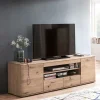 Balkeneiche TV Element 200 cm breit - Mabasa