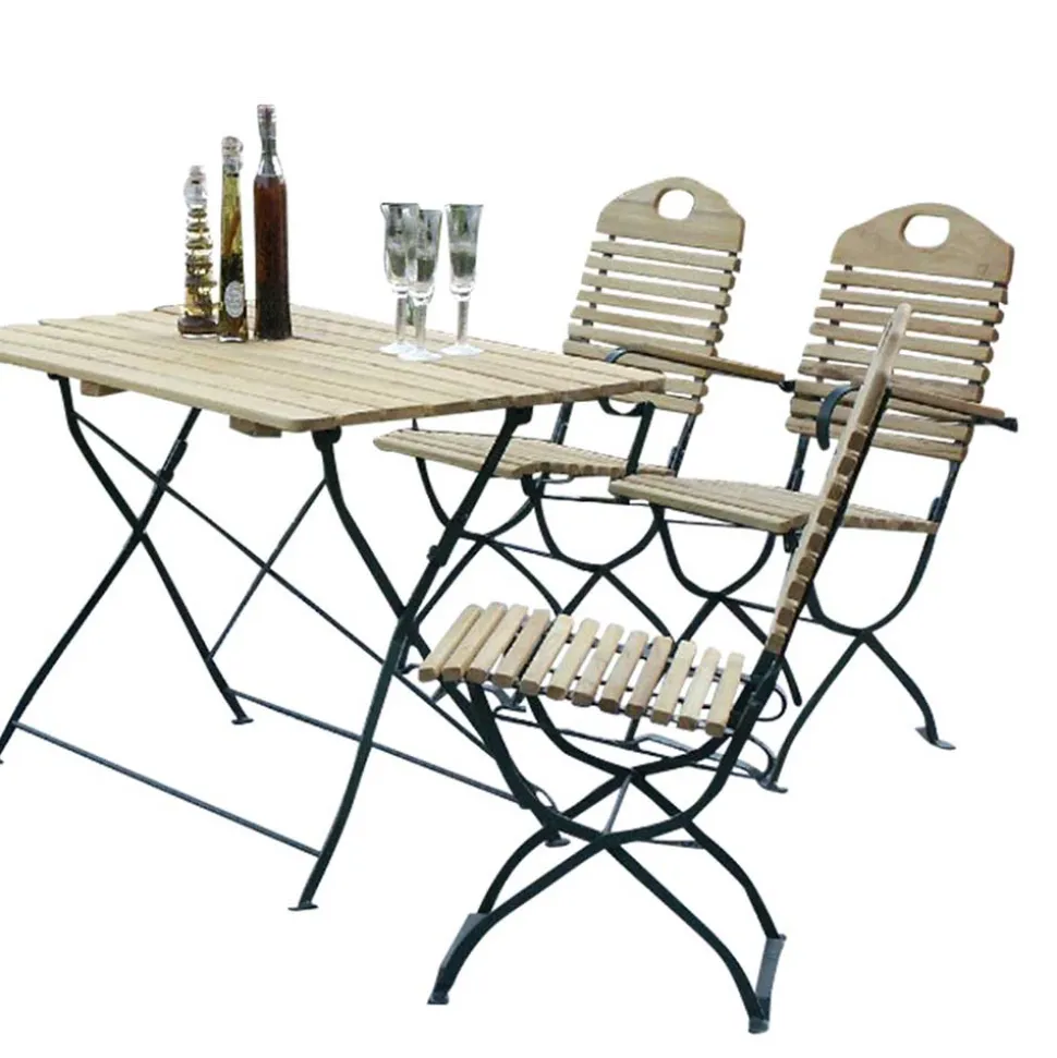 Balkon Sitzgruppe Florian aus Robinie massiv (fünfteilig)