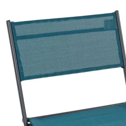 Balkon Tischgruppe in Schwarz Türkis - Ariet (fünfteilig)